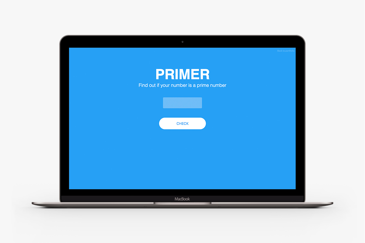 An image of my Primer app