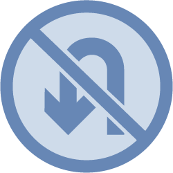 No u-turns icon
